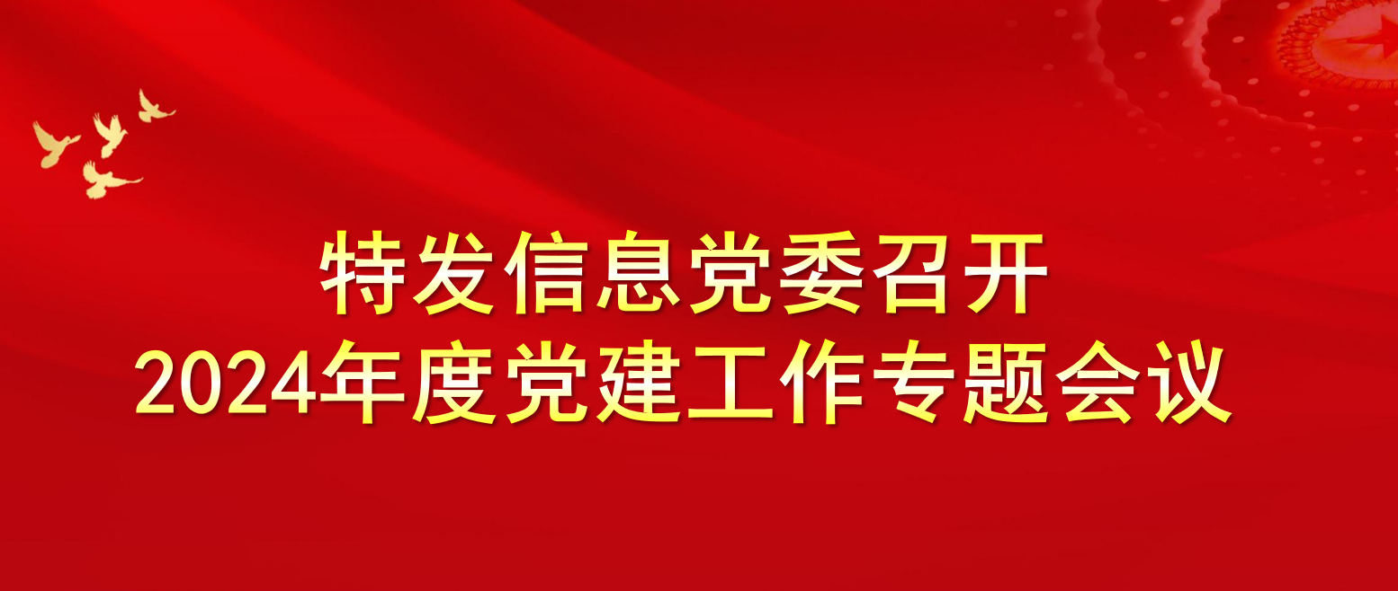 特發(fā)信息黨委召開2024年度黨建工作專題會(huì)議